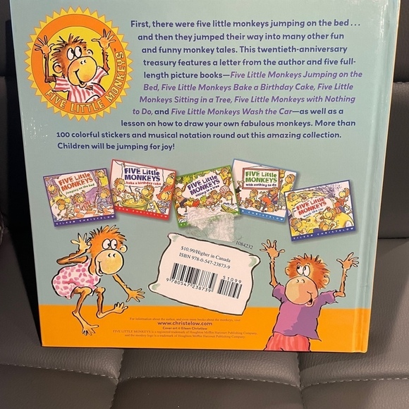 Five Little Monkeys Storybook Treasury by Eileen Christelow (English) Hardcover - Picture 3 of 10